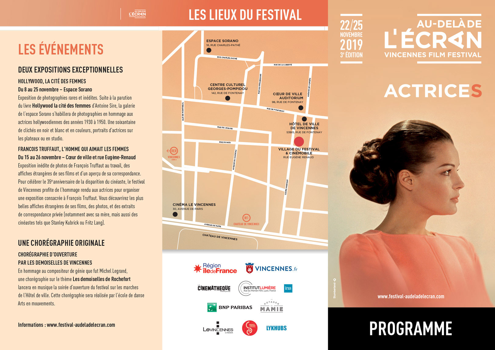 Programme festival Au-delà de l'Écran 2019